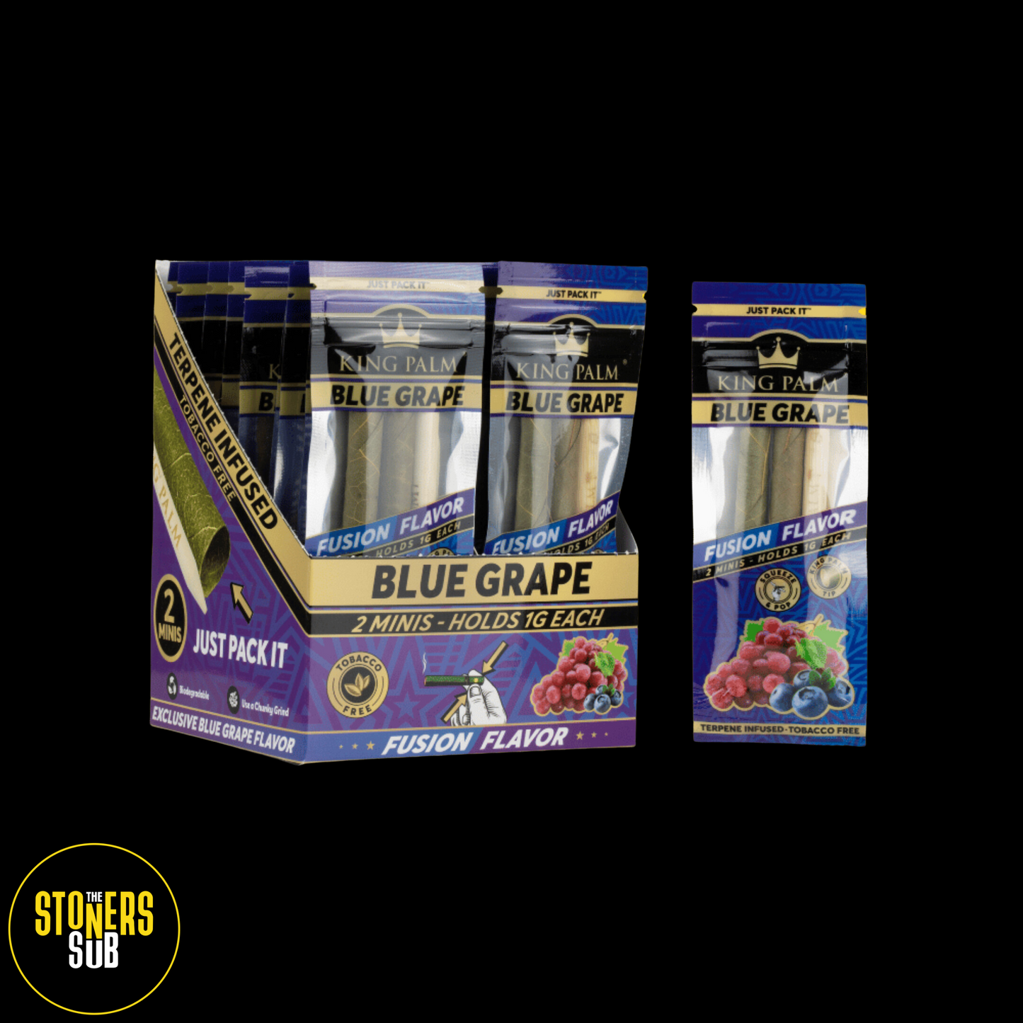 King Palm Blue Grape 2 Pack Blunt Wraps