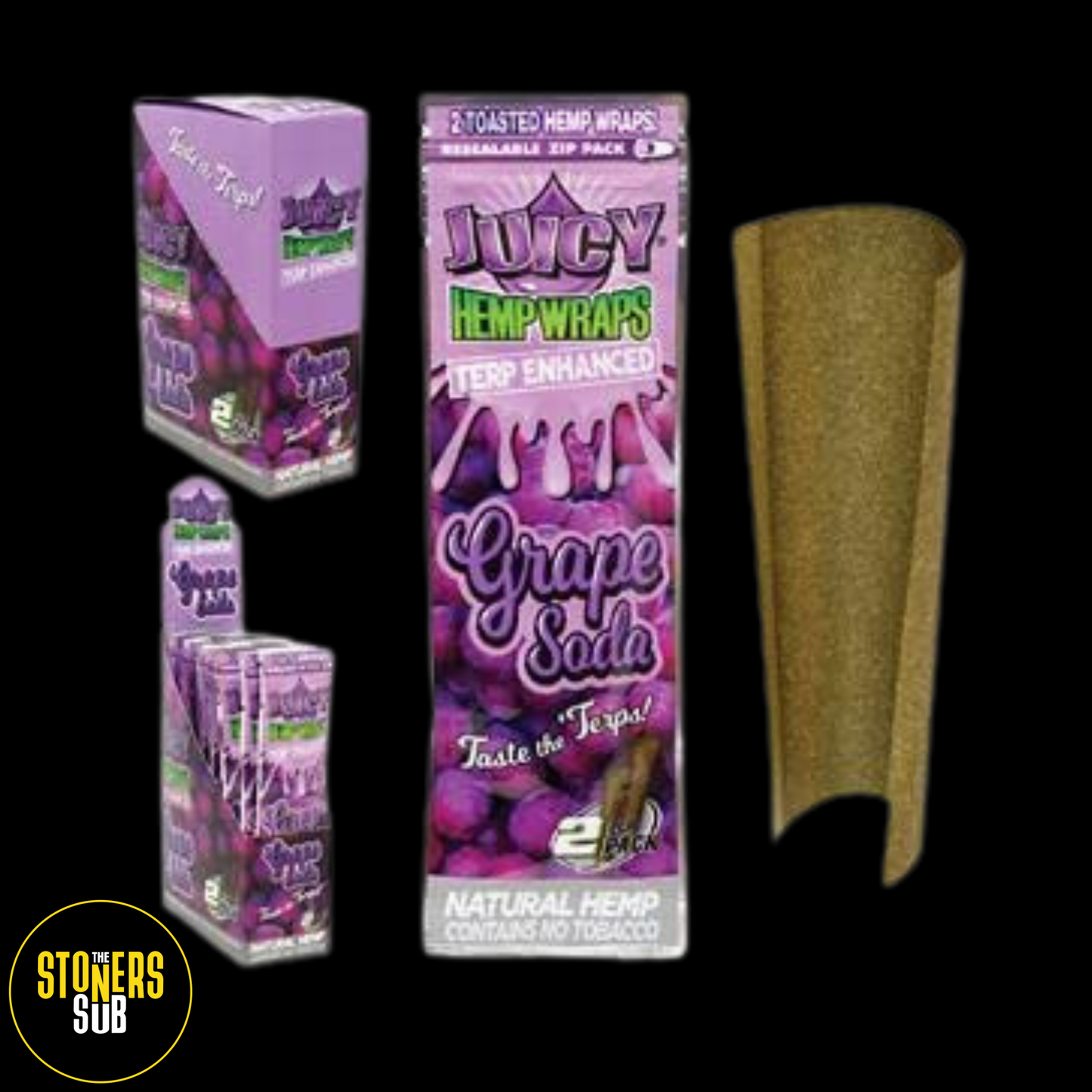 Juicy Jay Grape Soda 2in1 Hemp Blunt Wraps