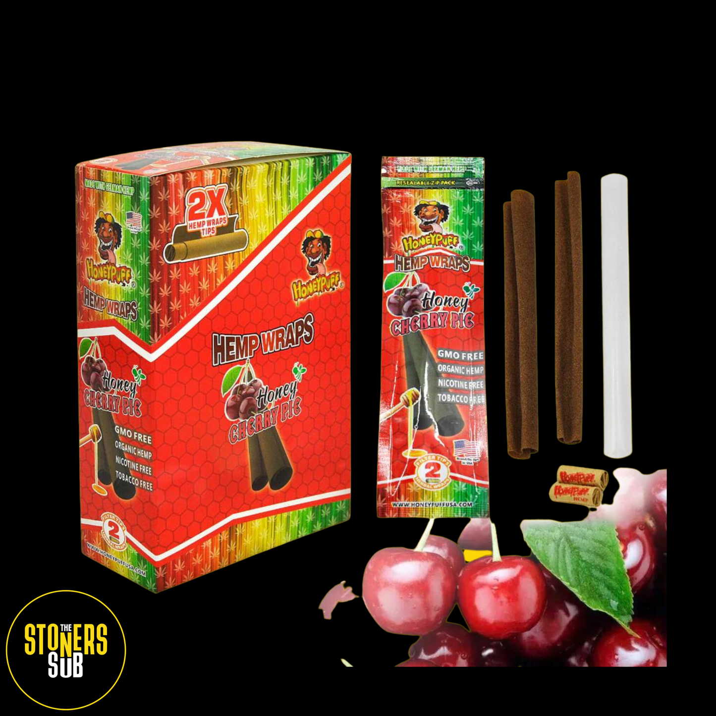 HoneyPuff 2in1 Blunt Wraps Honey Cherry Pie