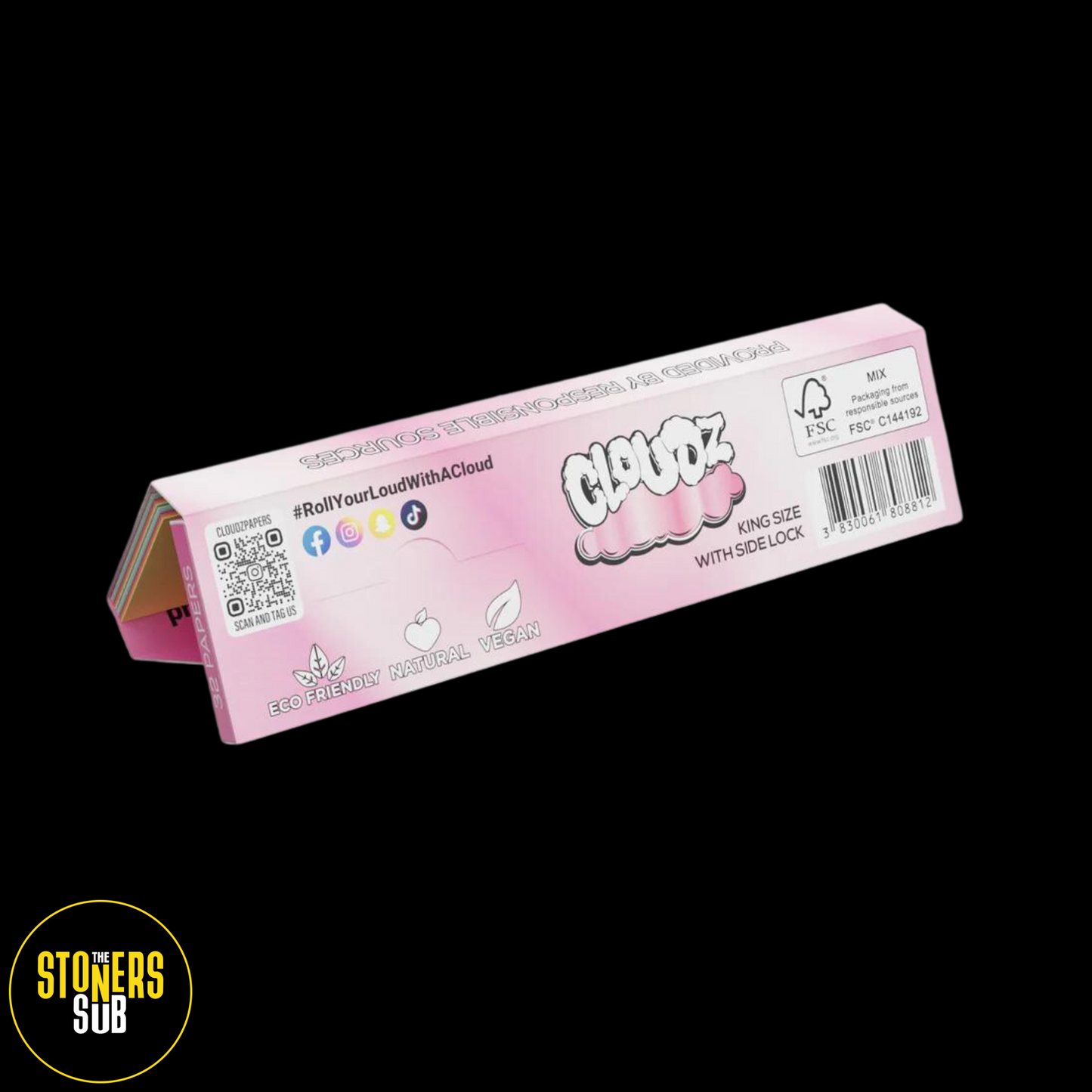 Cloudz King Size Pink Papers + Tips Pack