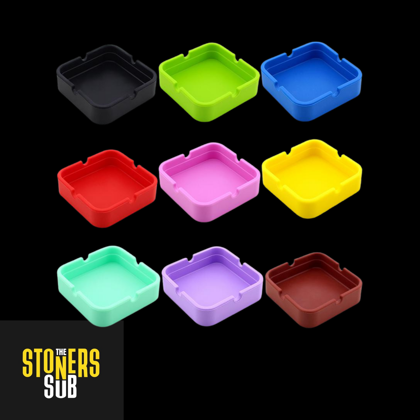 Square Silicone Ashtray