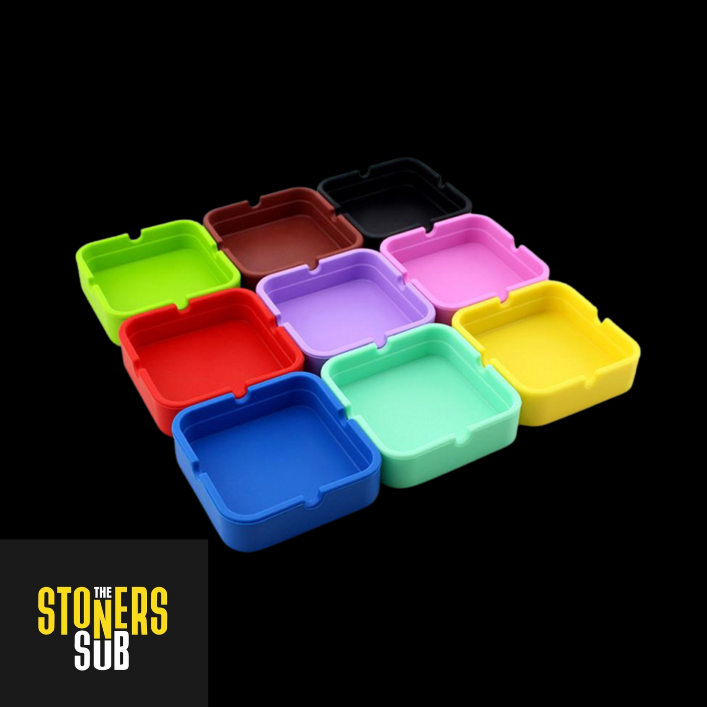 Square Silicone Ashtray