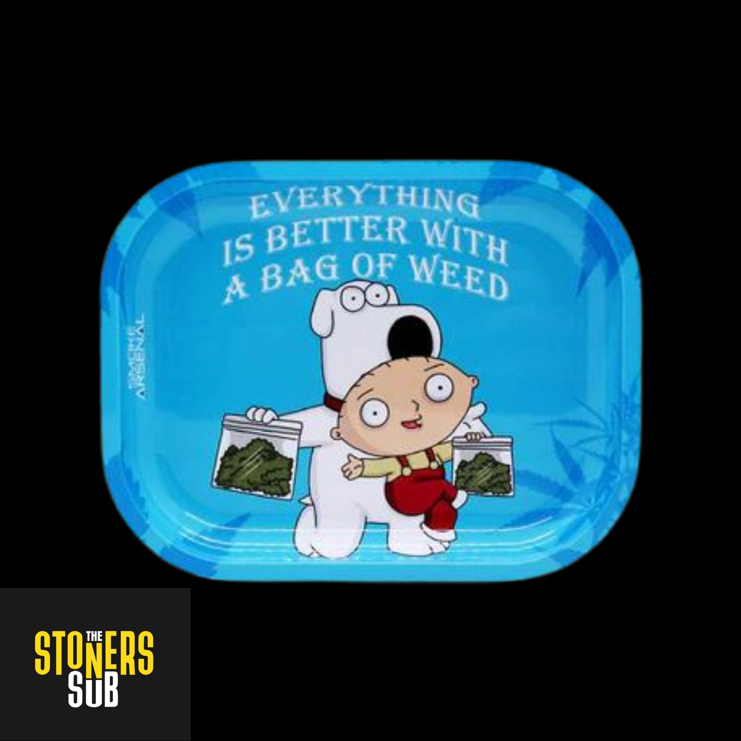 Brian & Stewie Bag Of Weed Mini Rolling Tray