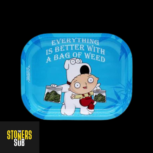 Brian & Stewie Bag Of Weed Mini Rolling Tray