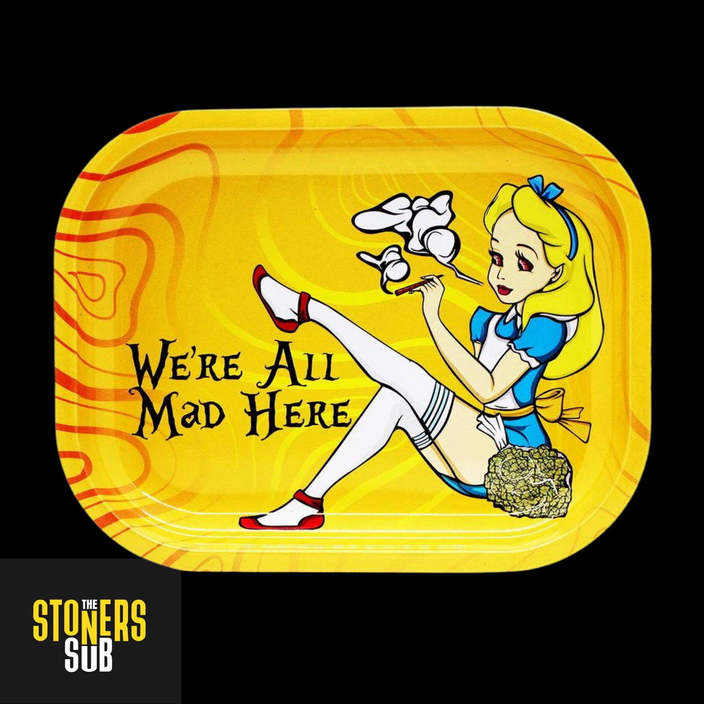 We're All Mad Here Mini Rolling Tray