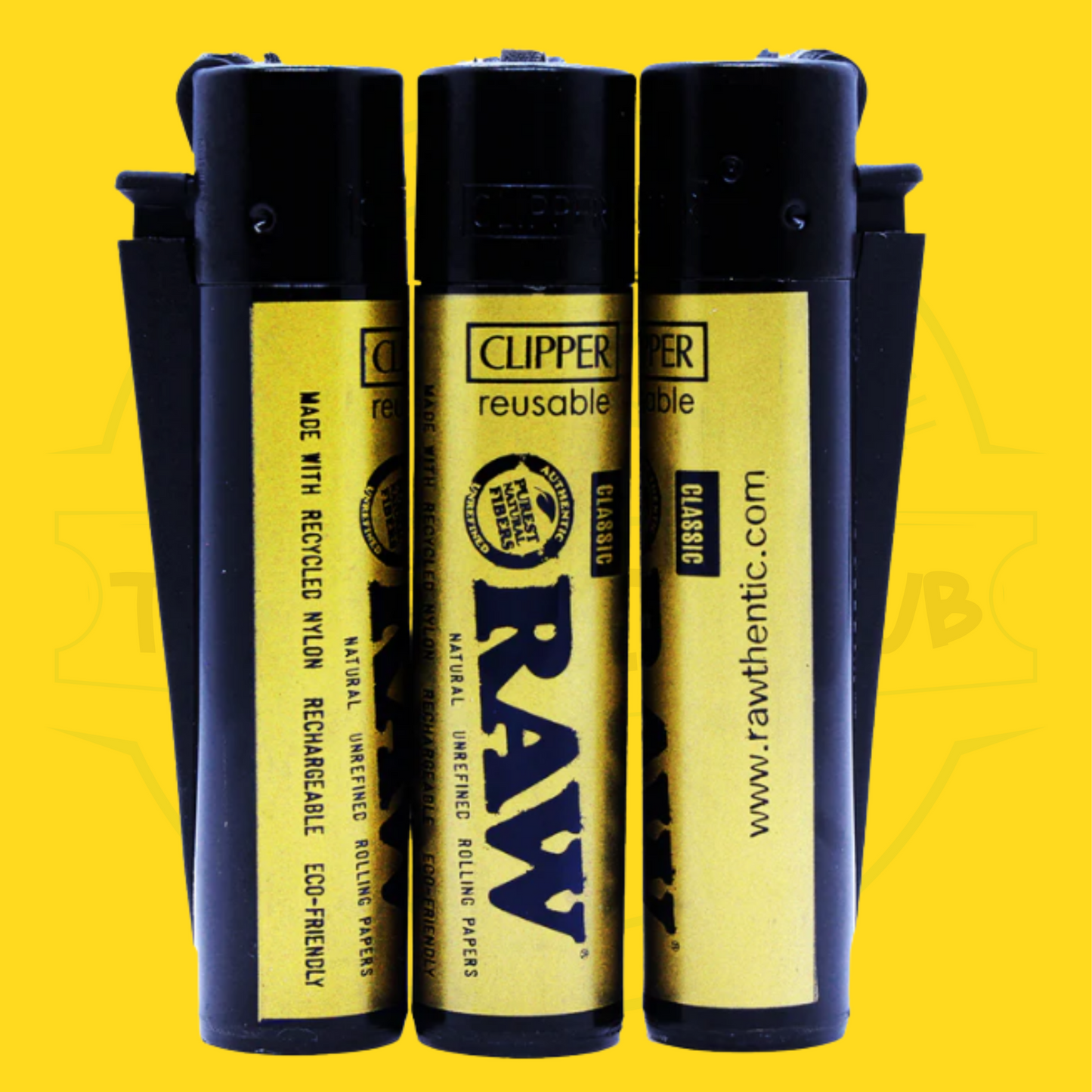 RAW Limited Edition Black & Gold Clipper Lighter