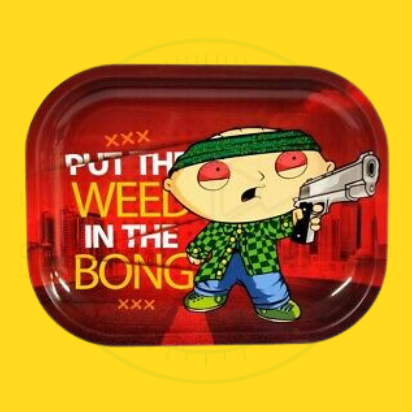 Stewie Put The Weed In The Bong Mini Rolling Tray